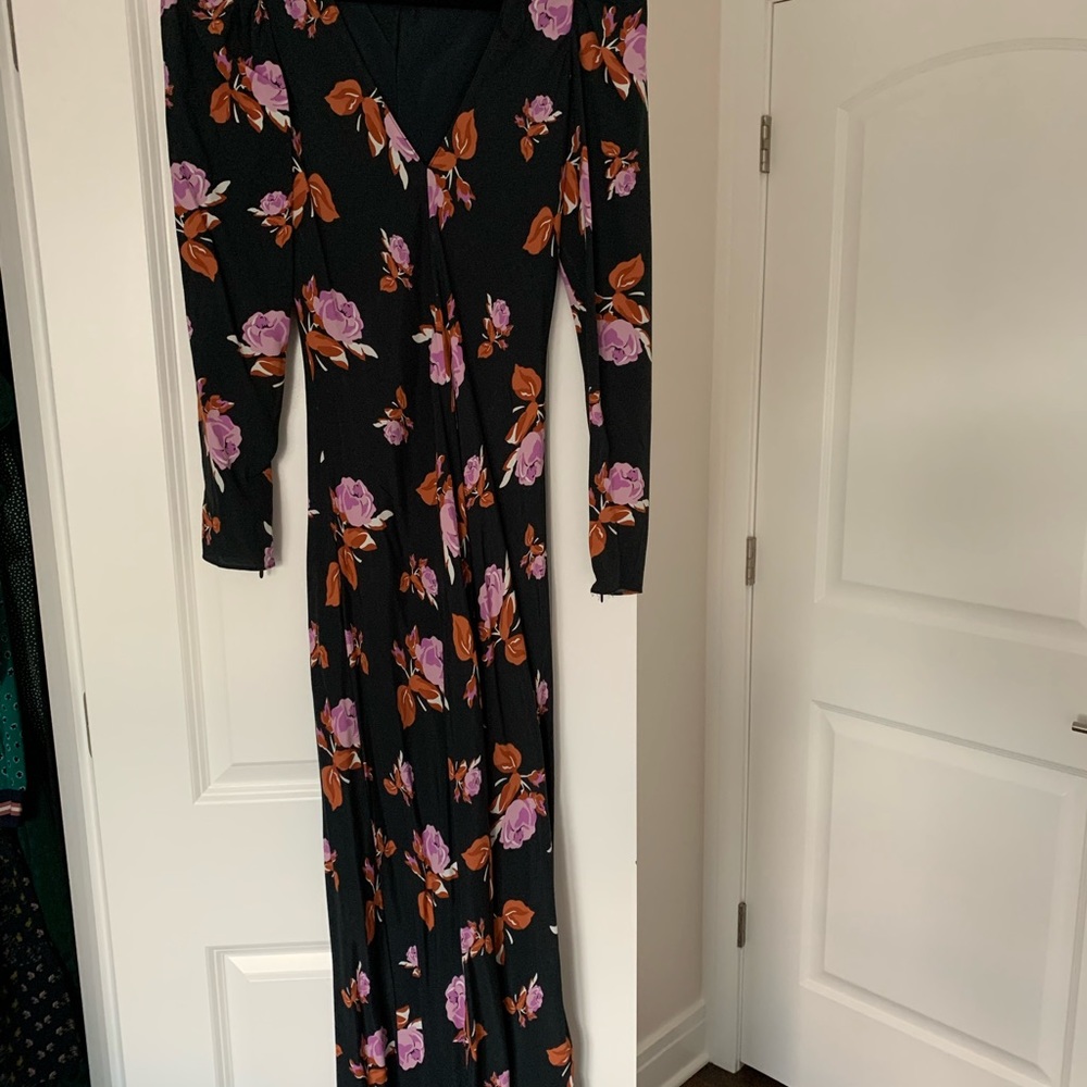 Zara Puff Sleeve Midi Dress